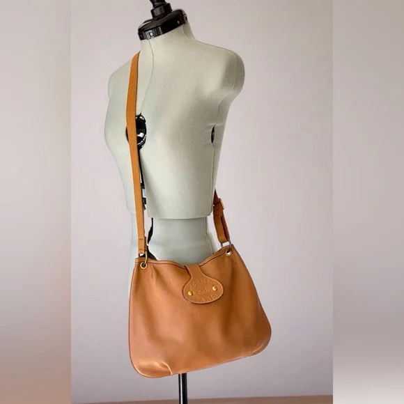 HERMÈS VTG ‘87 Fjord Rodeo Berline shoulder bag, Gold/gold, circleQ,GUC - Picture 2 of 16